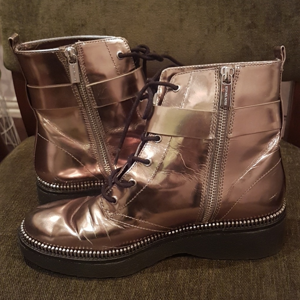 Gold Metallic Michael Kors Boots